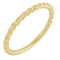 14K Yellow Gold 1.7 mm Rope Band Size 7