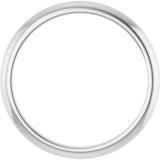 14K White Gold Knife Edge Band Size 7