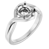 Continuum Sterling Silver6 mm Round Ring Mounting