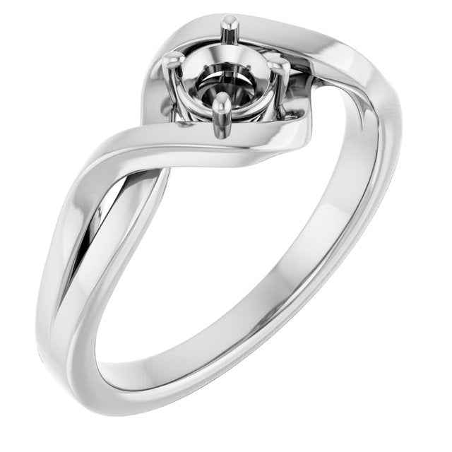10K White4.1 mm Round Ring Mounting