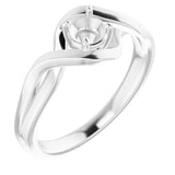 10K White4.4 mm Round Ring Mounting