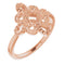 14K Rose Clover Ring Mounting