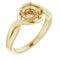 10K Yellow5.5 mm Round Ring Mounting