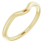 14K Yellow Gold Band for 5.2 mm Round Ring