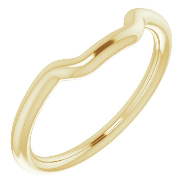 18K Yellow Gold Band for 5 mm Square Ring