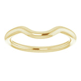 14K Yellow Gold Band for 6 mm Cushion Ring
