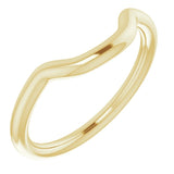 14K Yellow Gold Band for 9 mm Cushion Ring