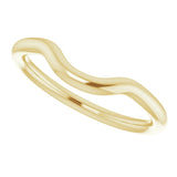 14K Yellow Gold Band for 6 mm Cushion Ring