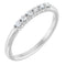 14K White 1/8 CTW Natural Diamond Stackable Ring