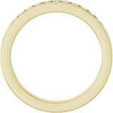 14K Yellow Gold 1/4 CTW Natural Diamond Anniversary Band Size 7