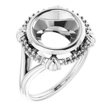 10K White10 mm Round Ring Mounting