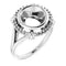 Continuum Sterling Silver8.8 mm Round Ring Mounting