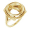 10K Yellow12 mm Round Ring Mounting