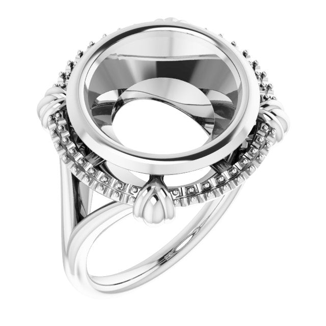 10K White12 mm Round Ring Mounting