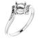 Continuum Sterling Silver5.8 mm Round Ring Mounting