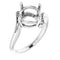 Continuum Sterling Silver9 mm Round Ring Mounting