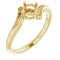 18K Yellow4.8 mm Round Ring Mounting