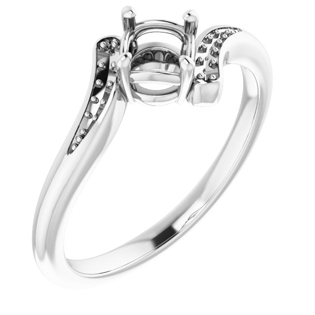 10K White4.8 mm Round Ring Mounting