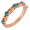 14K Rose Natural Alexandrite Stackable Ring