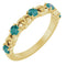 14K Yellow Natural Alexandrite Stackable Ring