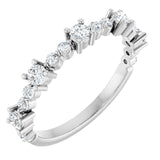 Sterling Silver 1/2 CTW Natural Diamond Ring