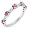 Platinum Natural Pink Tourmaline & 1/6 CTW Natural Diamond Ring