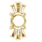 14K Yellow 6 mm Round Accented Pendant Mounting