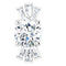 Platinum Natural White Sapphire & 1/6 CTW Natural Diamond Pendant