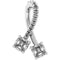 Platinum Two-Stone Freeform Pendant Mounting
