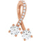 14K Rose 1/2 CTW Natural Diamond Pendant