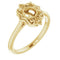 10K Yellow5.8 mm Round Ring Mounting
