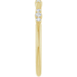 14K Yellow Gold 1/8 CTW Lab-Grown Diamond Stackable Ring