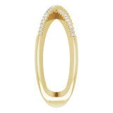 14K Yellow Gold 1/6 CTW Natural Diamond Criss-Cross Ring