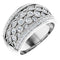 14K White 1 CTW Natural Diamond Ring Size 8.5