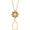 14K Yellow 8x5 mm Pear Floral-Inspired 16-18
