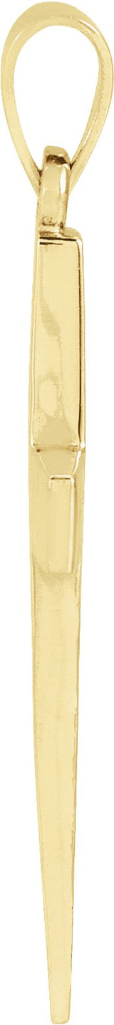 18K Yellow Gold Cross Pendant