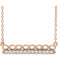 14K Rose 1/5 CTW Natural Diamond Infinity-Inspired Bar 16