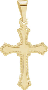 14K Yellow Gold Cross Pendant