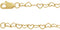 14K Yellow Gold 3.2 mm Heart Cable 7